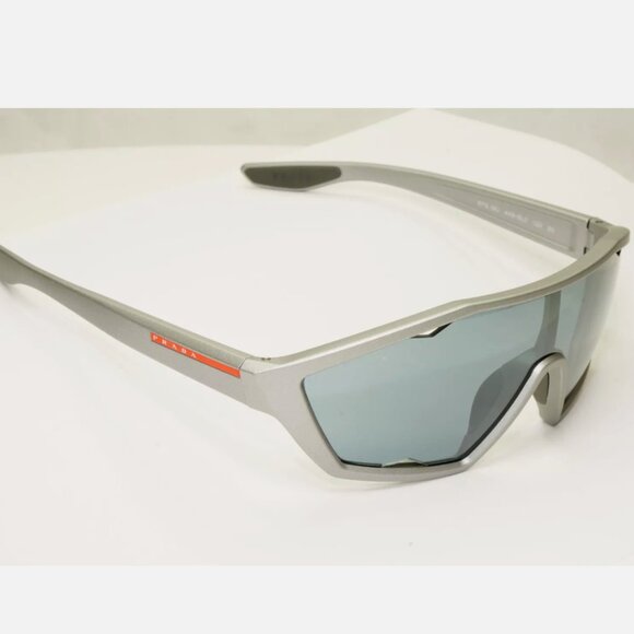 Versace Grey Visor Shield Sunglasses 50mm Box - Picture 4 of 8